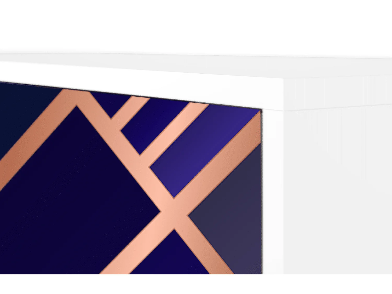 Aparador - 115х84х41 cm - S3 - Aquamarine Getsby, Blanco