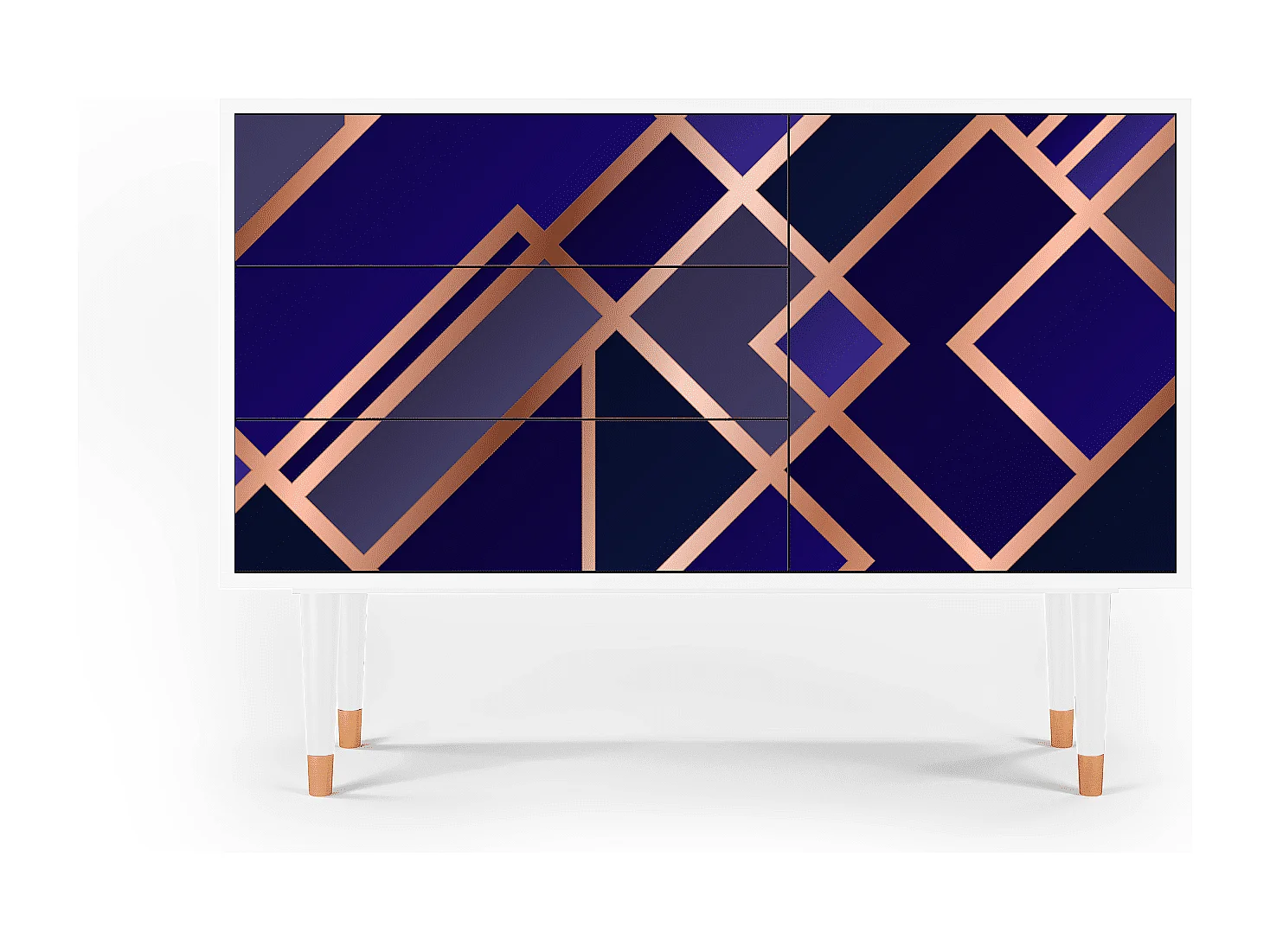 Buffet - 115х84х41 cm - S3 - Aquamarine Getsby, Blanc