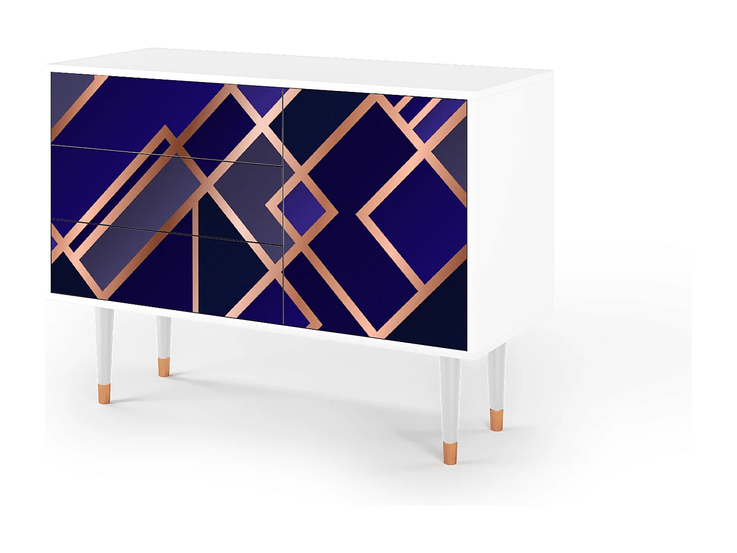 Buffet - 115х84х41 cm - S3 - Aquamarine Getsby, Blanc