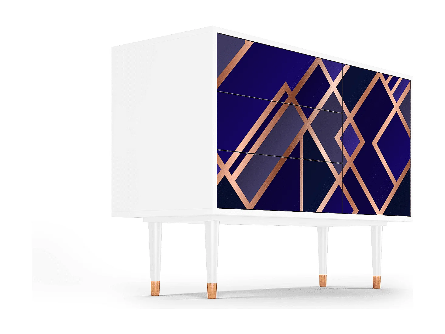 Buffet - 115х84х41 cm - S3 - Aquamarine Getsby, Blanc