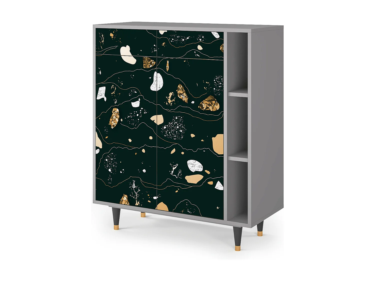 Dressoir - 96х110х41 cm - BS6 - Space Rocks, Grijs