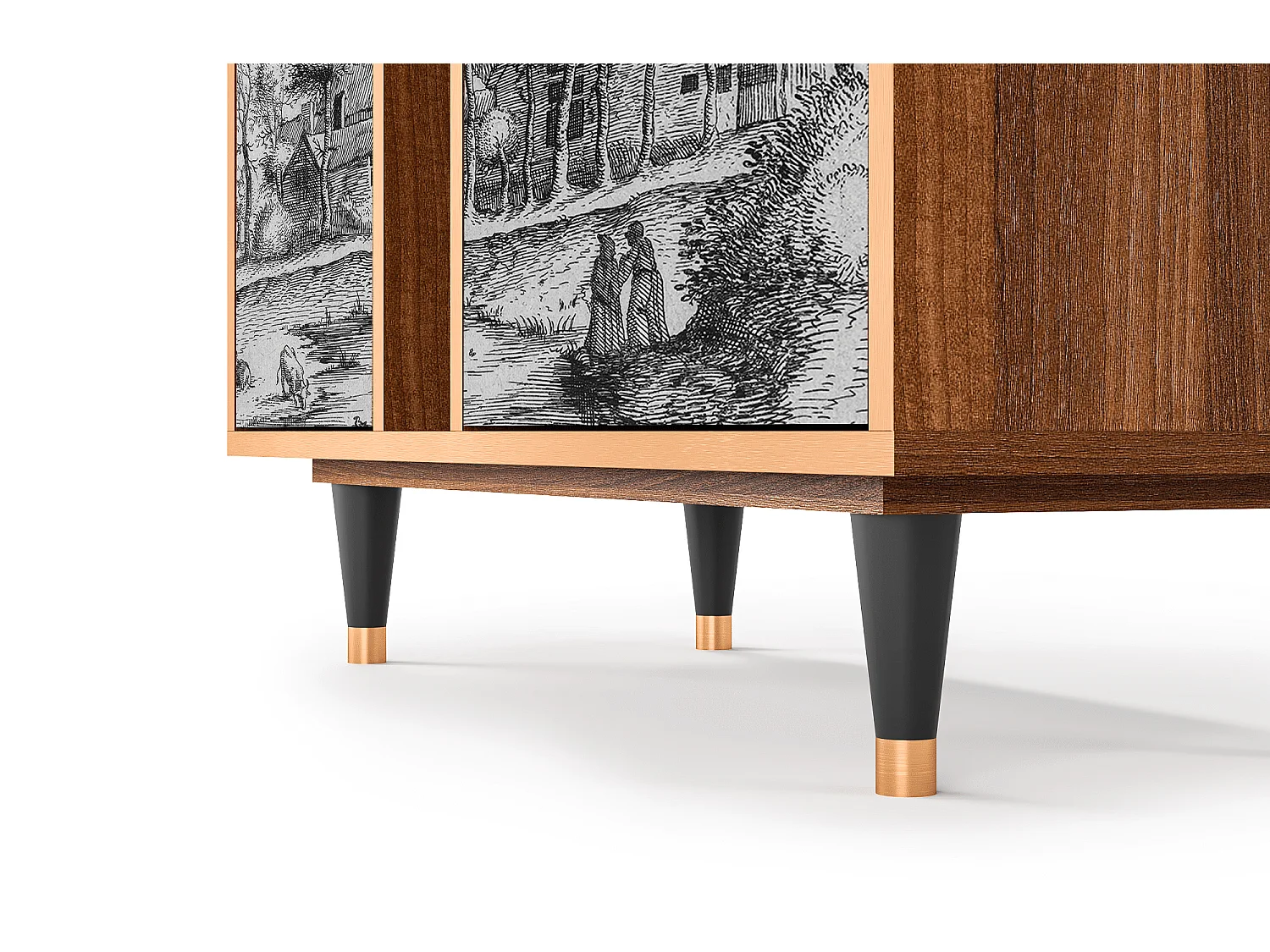 Dressoir - 94х96х41 cm - BS5 - A Pond, Walnoot