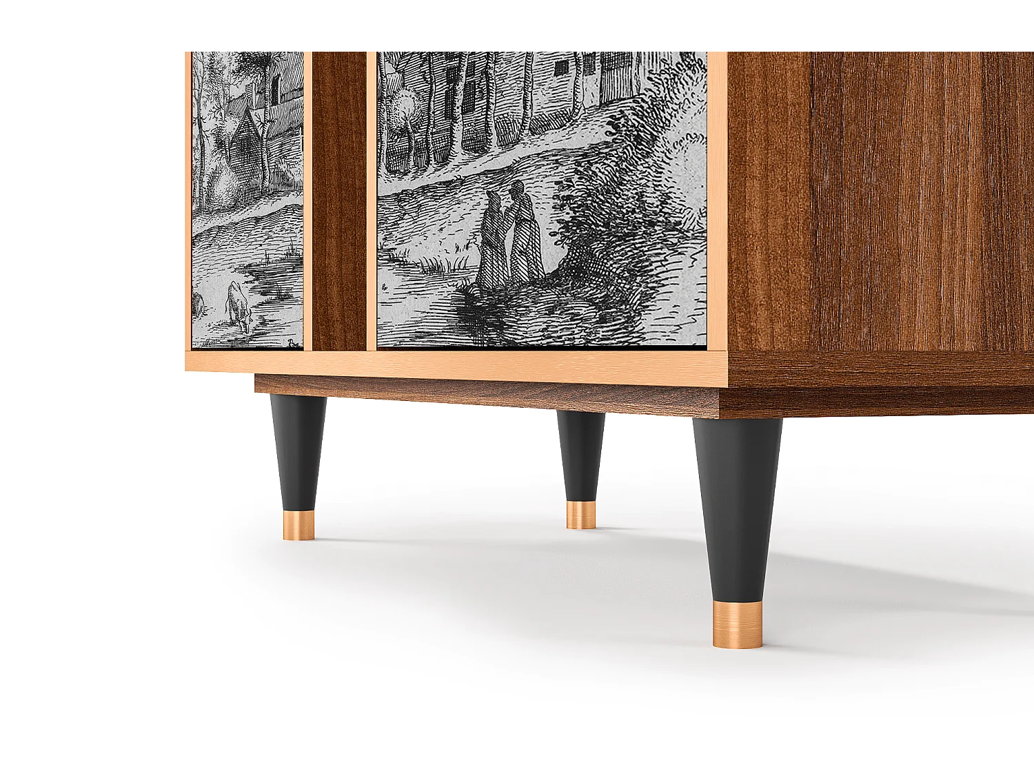 Buffet - 94х96х41 cm - BS5 - A Pond, Noyer