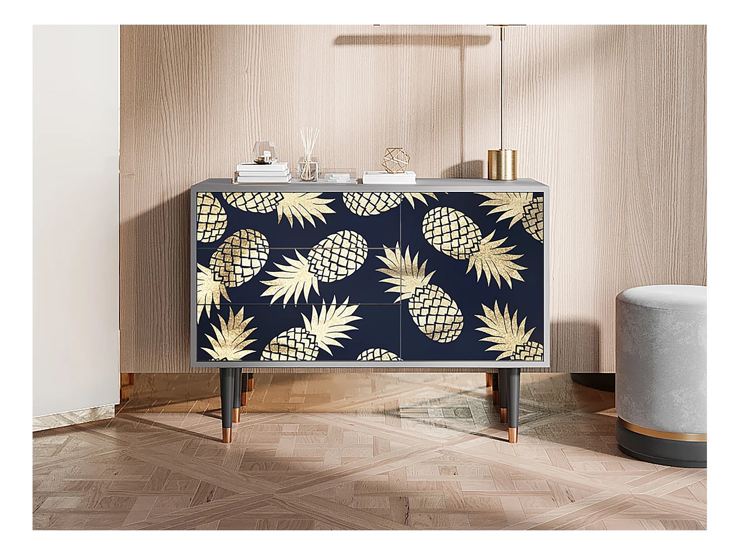 Buffet - 115х84х41 cm - S3 - Sunny Pineaple, Gris