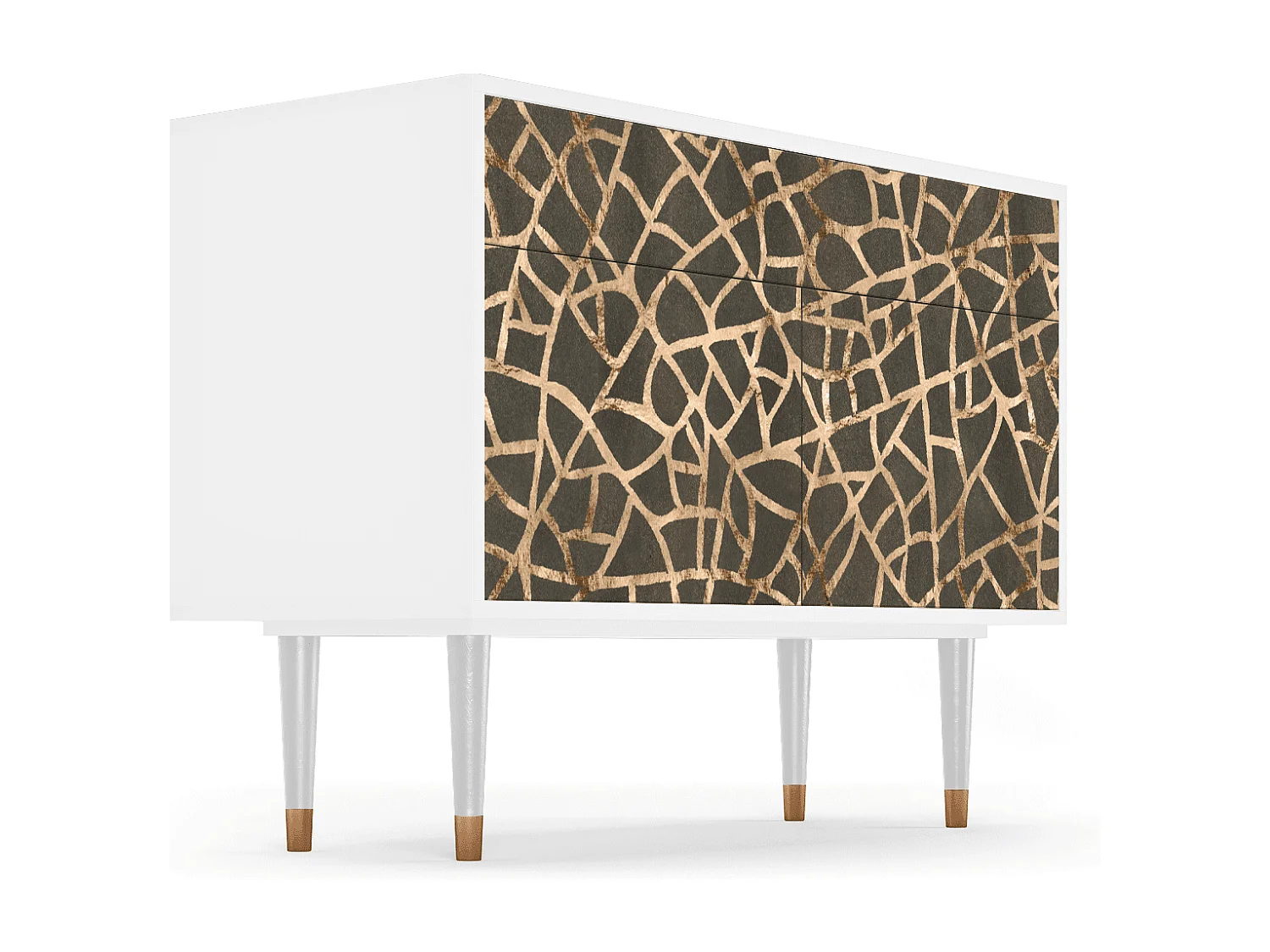 Buffet - 115x85x48 cm - BS4 - Enlarged Leaf, Blanc