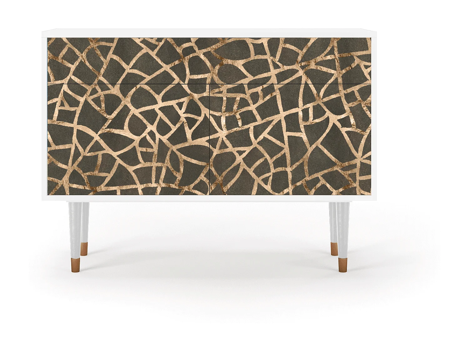 Buffet - 115x85x48 cm - BS4 - Enlarged Leaf, Blanc