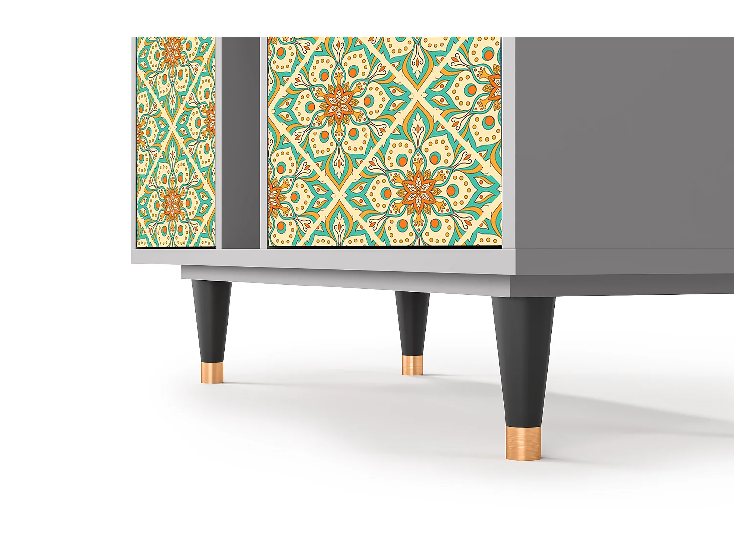 Credenza - 94х96х41 cm - BS5 - Hindu Daisy, Grigio