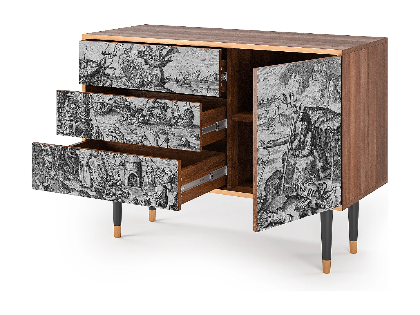 Credenza - 115х84х41 cm - S3 - The Temptation, Noce