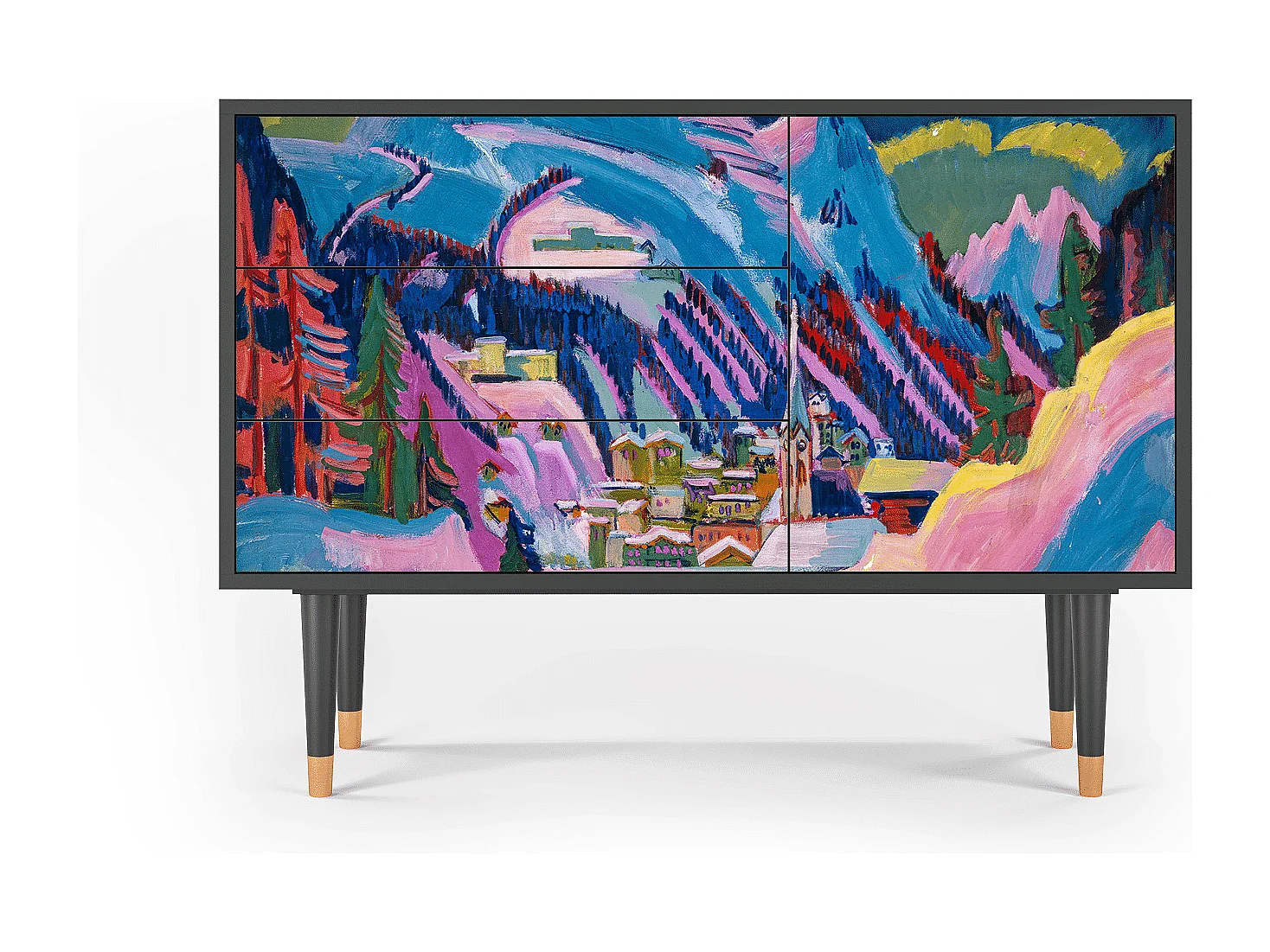 Credenza - 115х84х41 cm - S3 - Davos Winter, Antracite