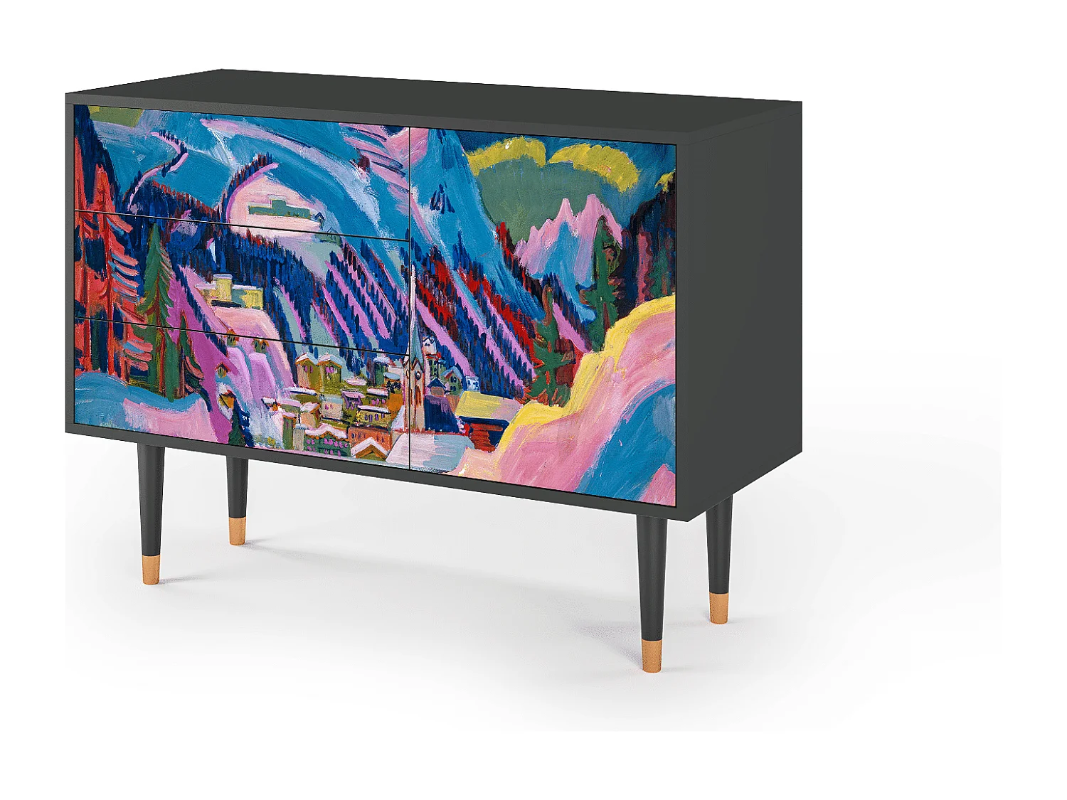 Credenza - 115х84х41 cm - S3 - Davos Winter, Antracite