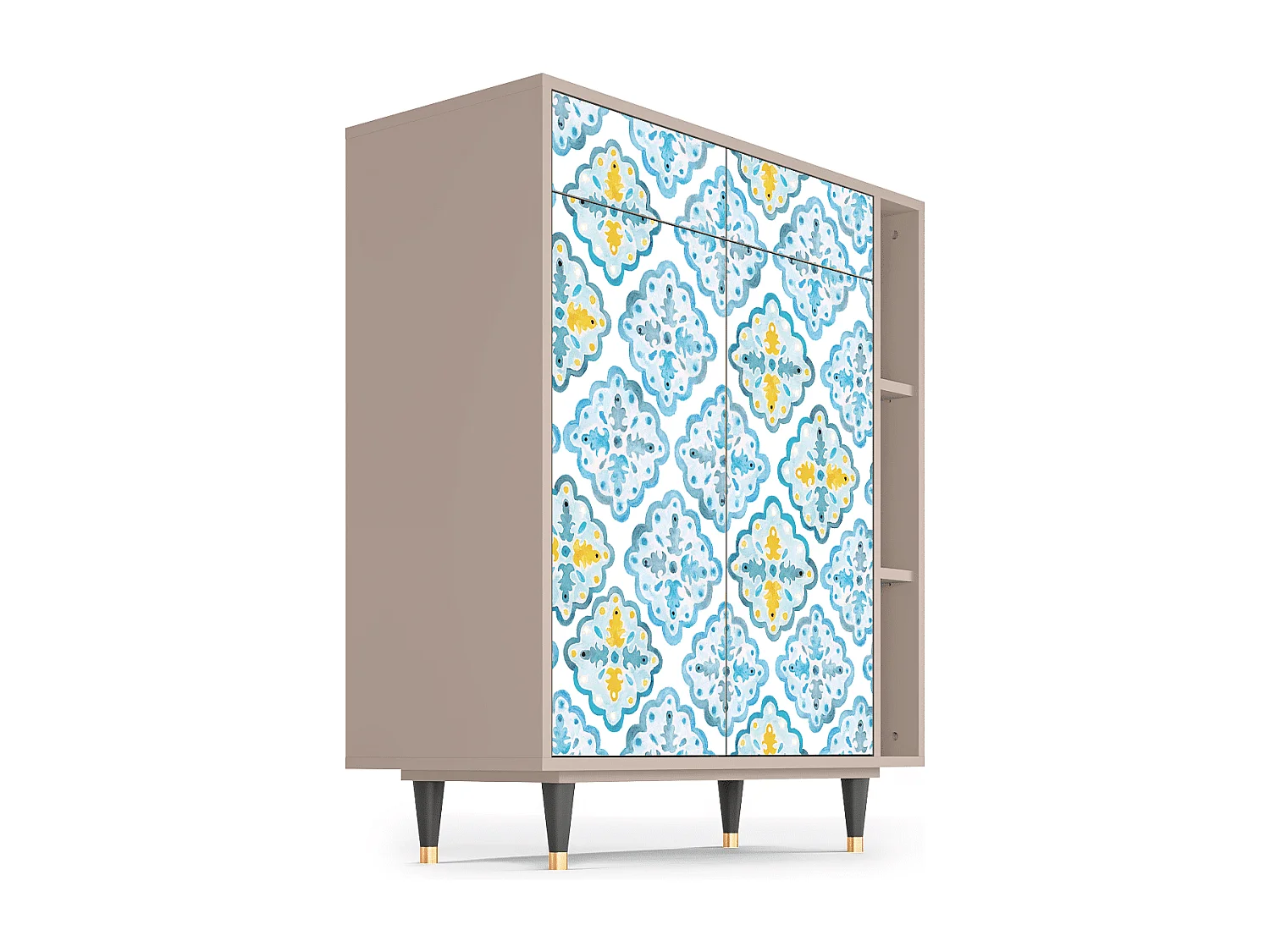 Kredens - 96х110х41 cm - BS6 - Portugese tiles, Latte