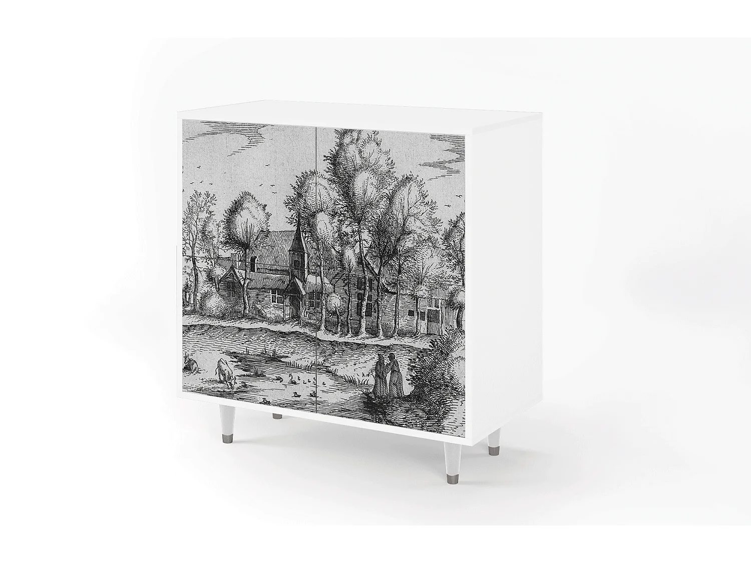 Buffet - 94x96x48 cm - BS3 - A Pond, Blanc