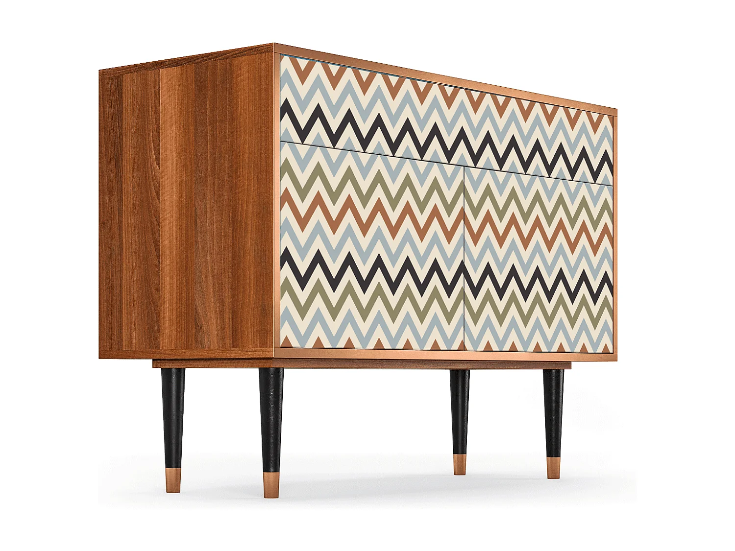 Buffet - 115x85x48 cm - BS4 - Bright Ripple, Noyer