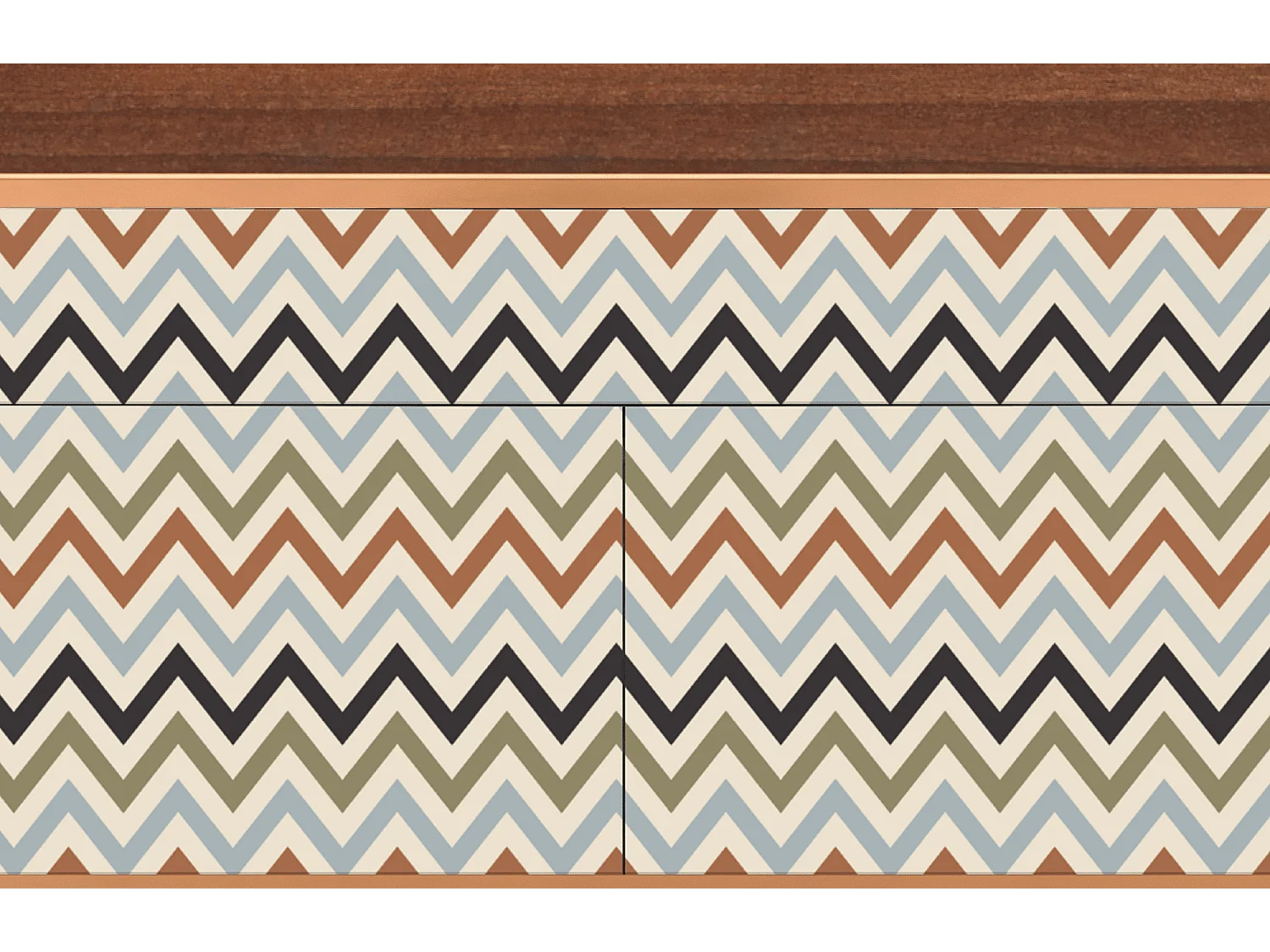 Kredens - 115x85x48 cm - BS4 - Bright Ripple, Orzech