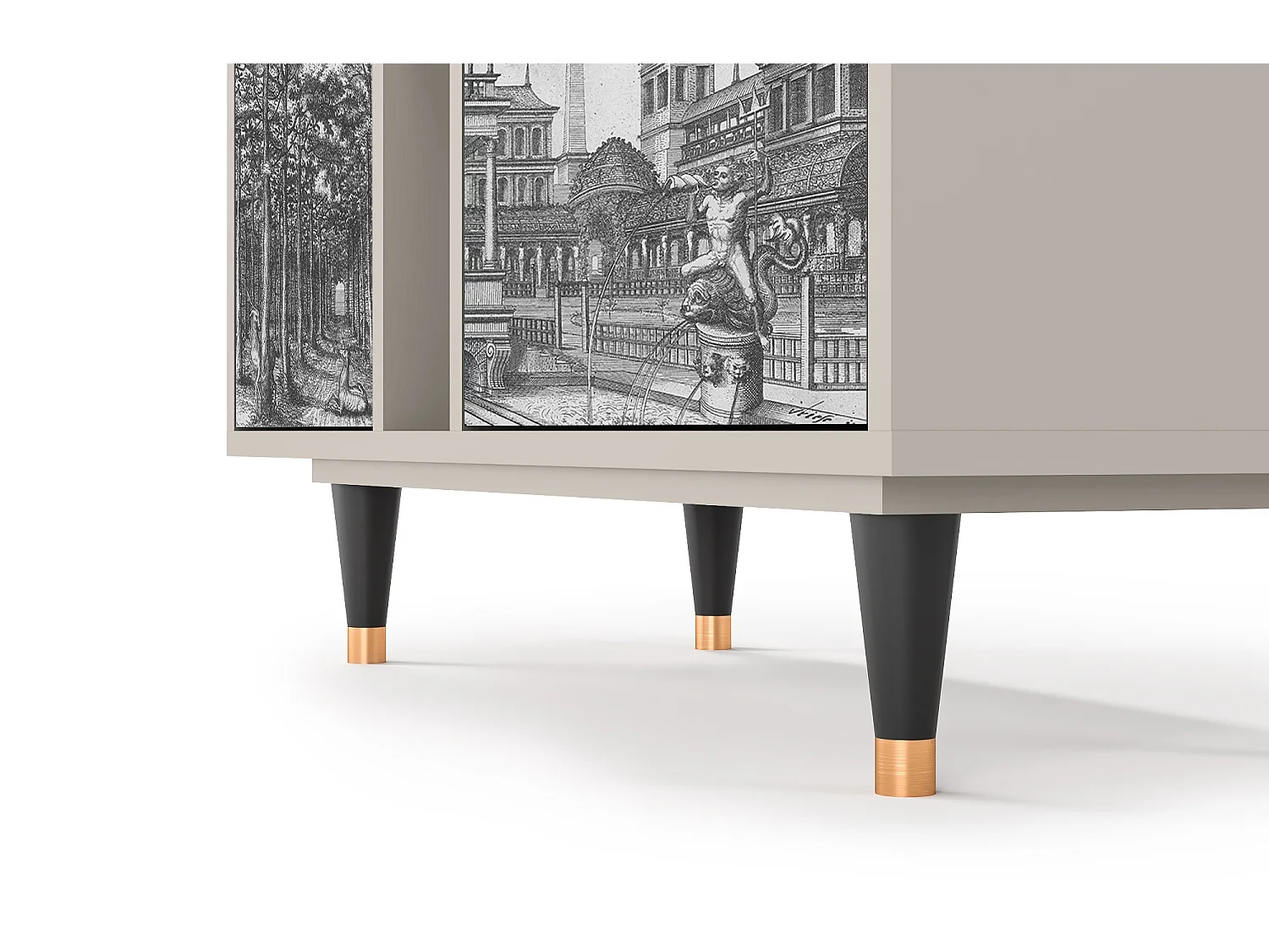 Aparador - 94х96х41 cm - BS5 - View of the Piazza, Areia