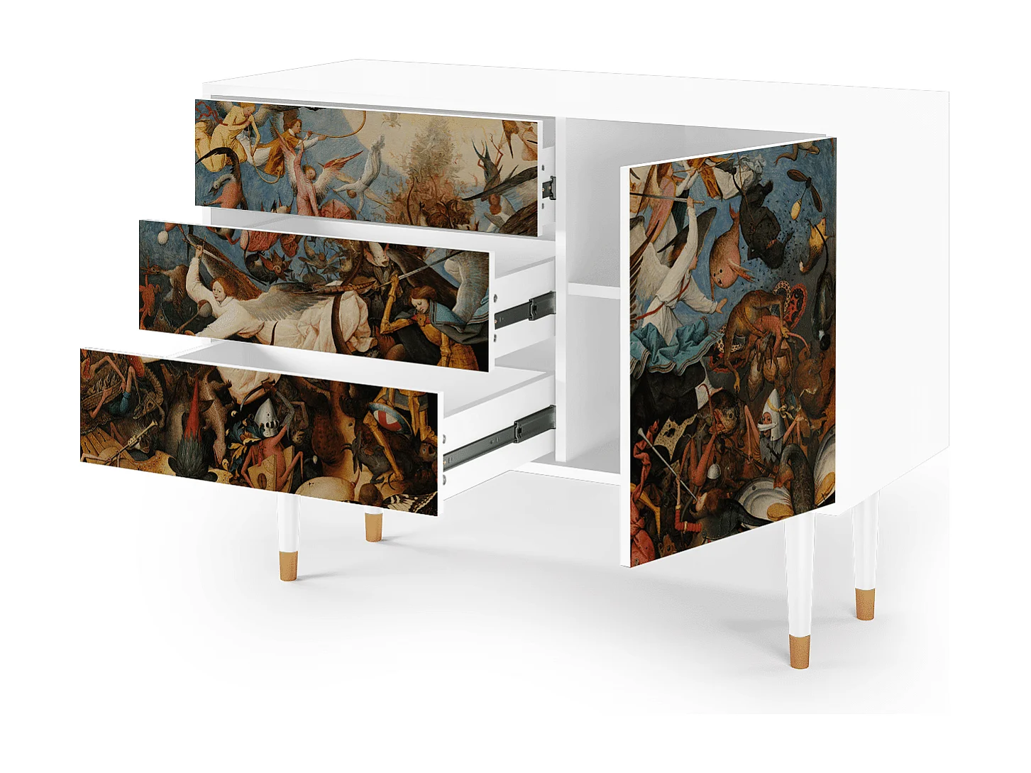 Sideboard - 115х84х41 cm - S3 - The Fall, Weiß