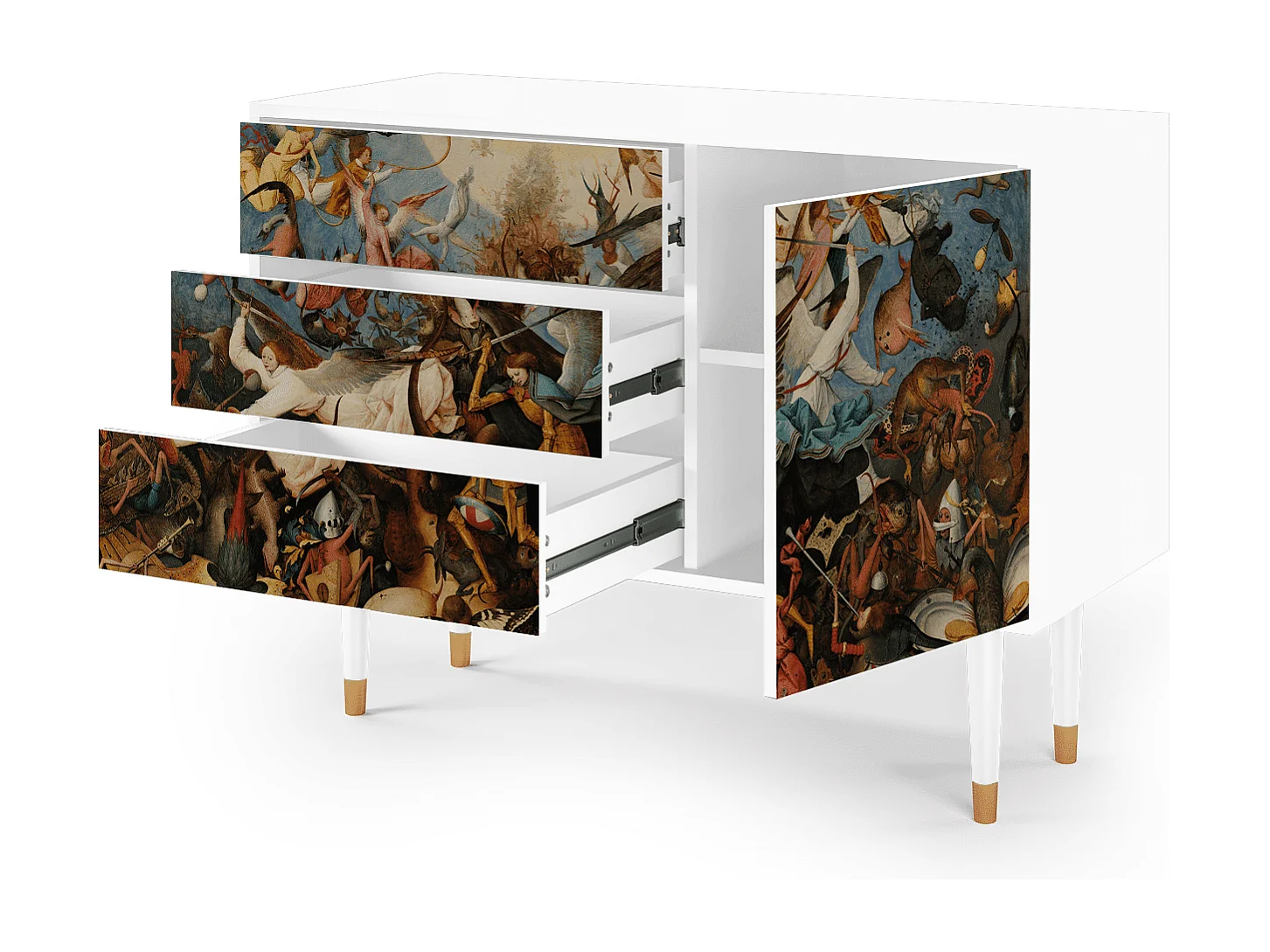 Credenza - 115х84х41 cm - S3 - The Fall, Bianco