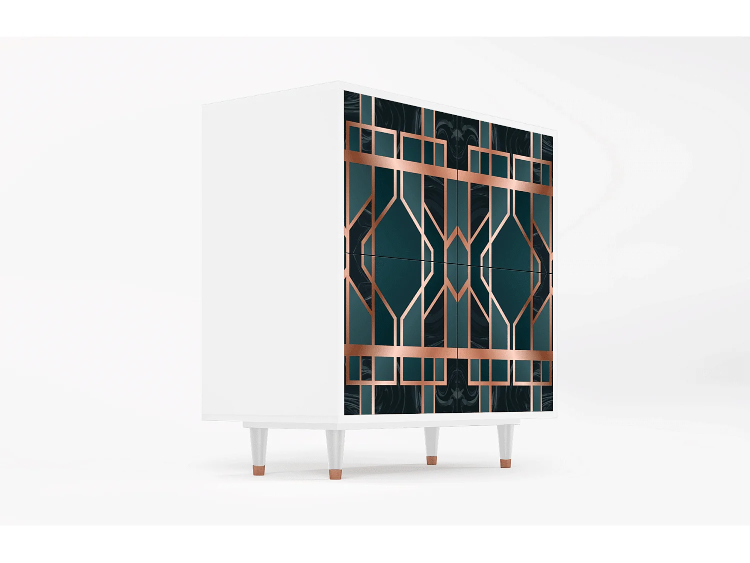 Credenza - 94x96x48 cm - BS3 - Emerald Metro, Bianco