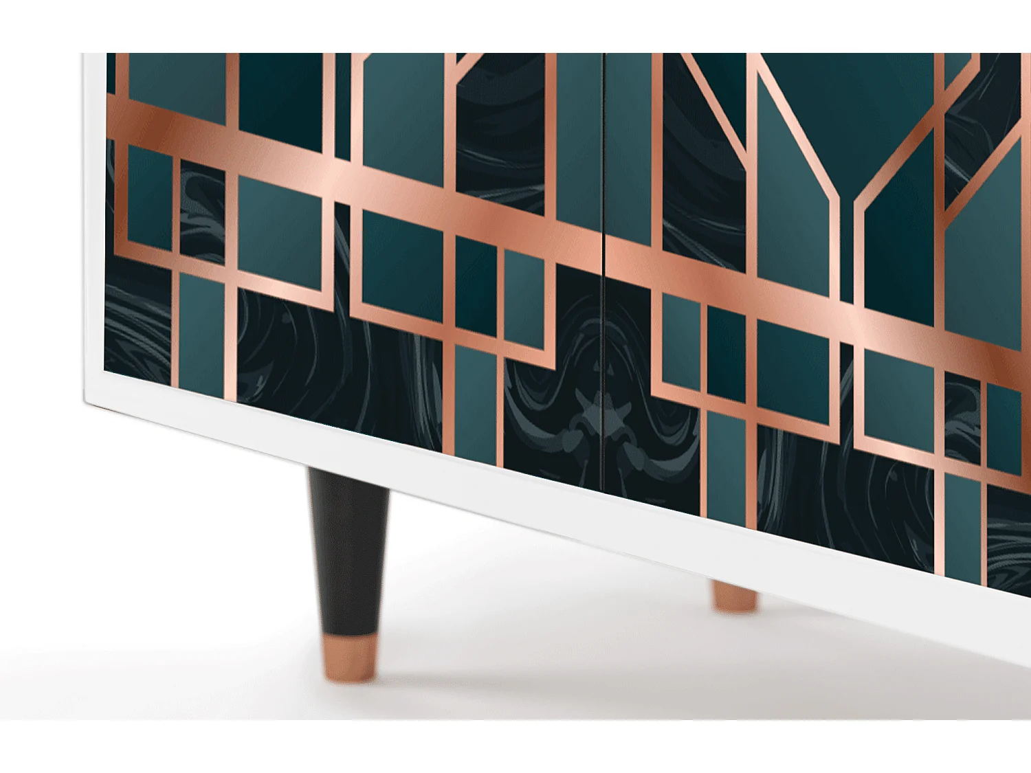 Kredens - 94x96x48 cm - BS3 - Emerald Metro, Biały