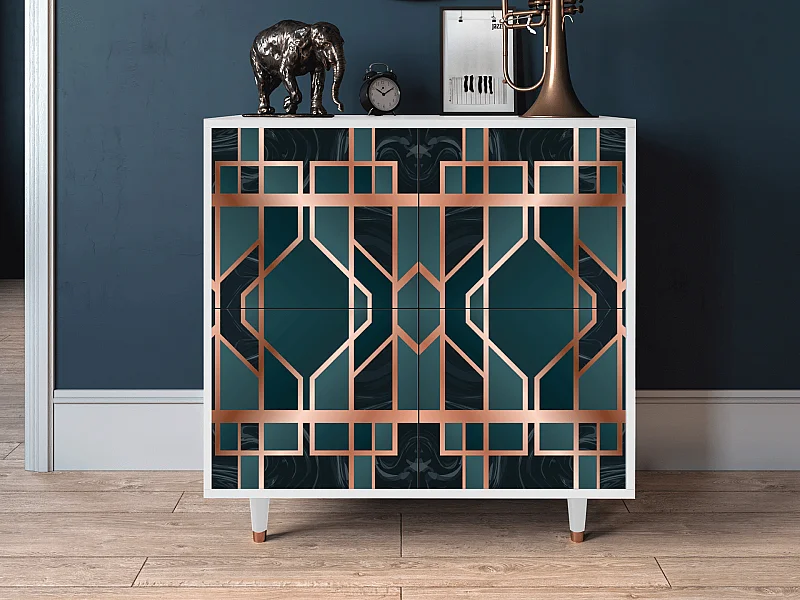 Kredens - 94x96x48 cm - BS3 - Emerald Metro, Biały