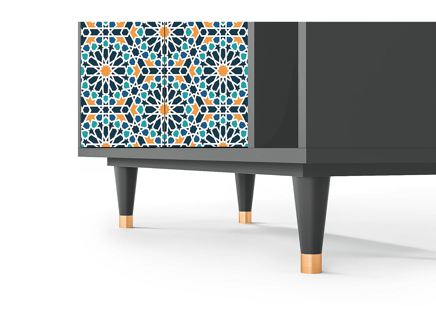 Kredens - 96х110х41 cm - BS6 - Kaleidoscope, Antracyt