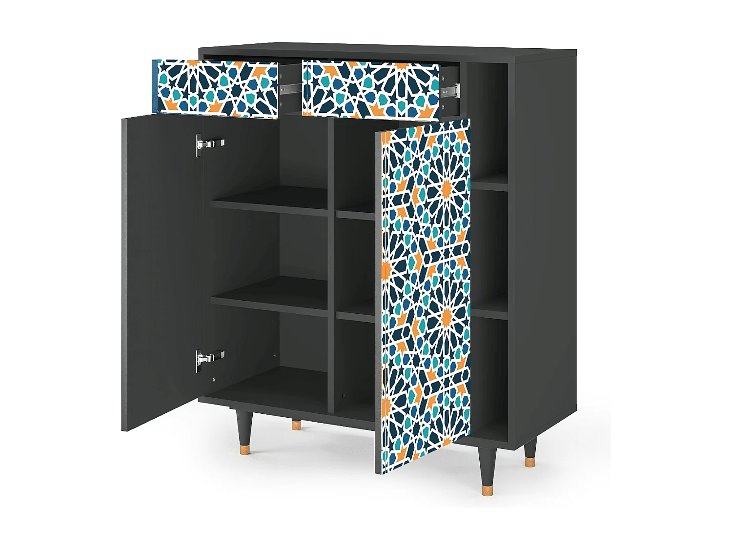 Buffet - 96х110х41 cm - BS6 - Kaleidoscope, Anthracite