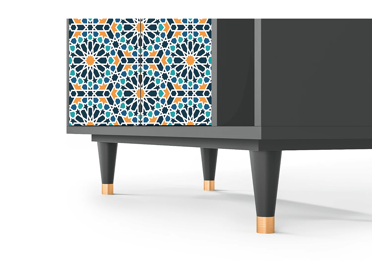 Kredens - 96х110х41 cm - BS6 - Kaleidoscope, Antracyt