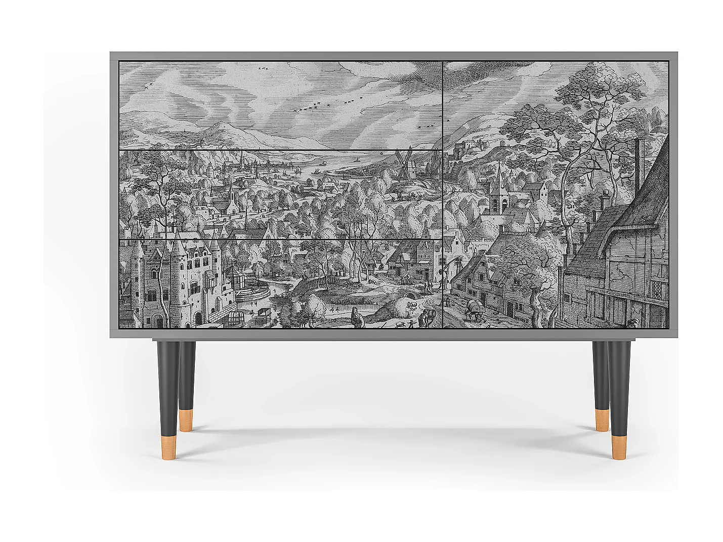 Buffet - 115х84х41 cm - S3 - Bird Dropping, Gris