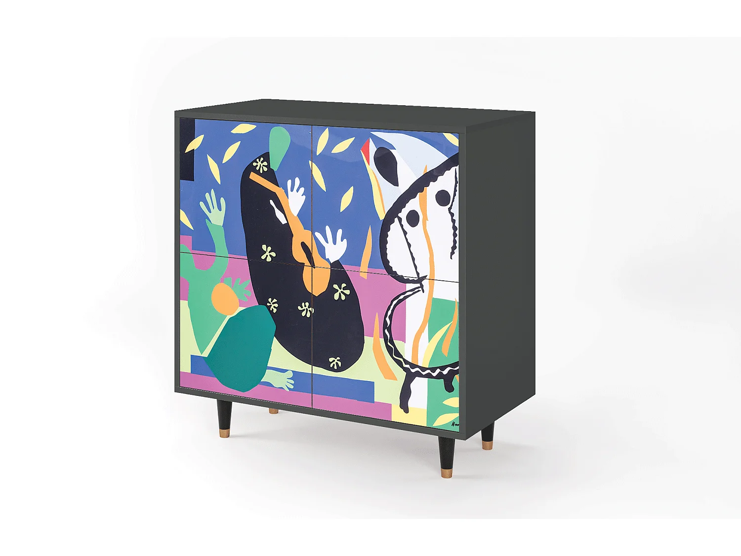 Buffet - 94x96x48 cm - BS3 - La Tristesse du Roi, Anthracite