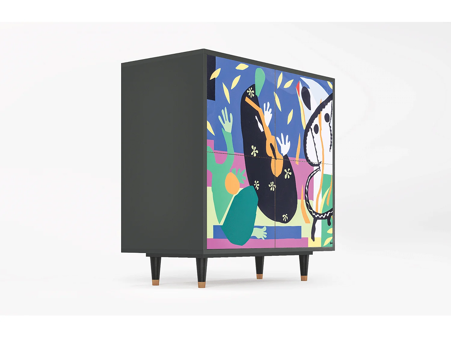 Buffet - 94x96x48 cm - BS3 - La Tristesse du Roi, Anthracite