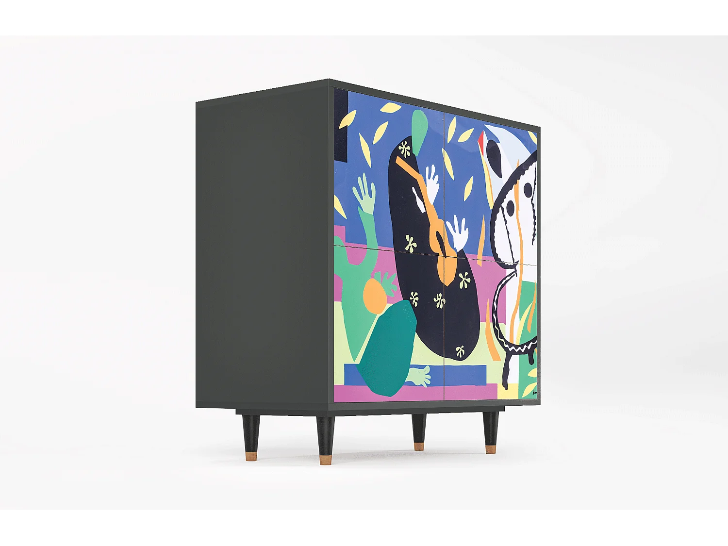 Buffet - 94x96x48 cm - BS3 - La Tristesse du Roi, Anthracite