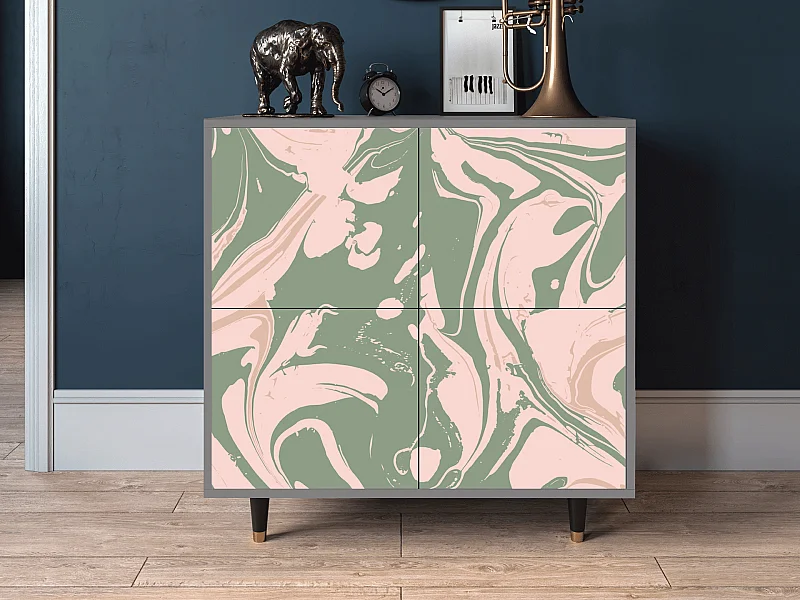 Buffet - 94x96x48 cm - BS3 - Aquarelle, Gris