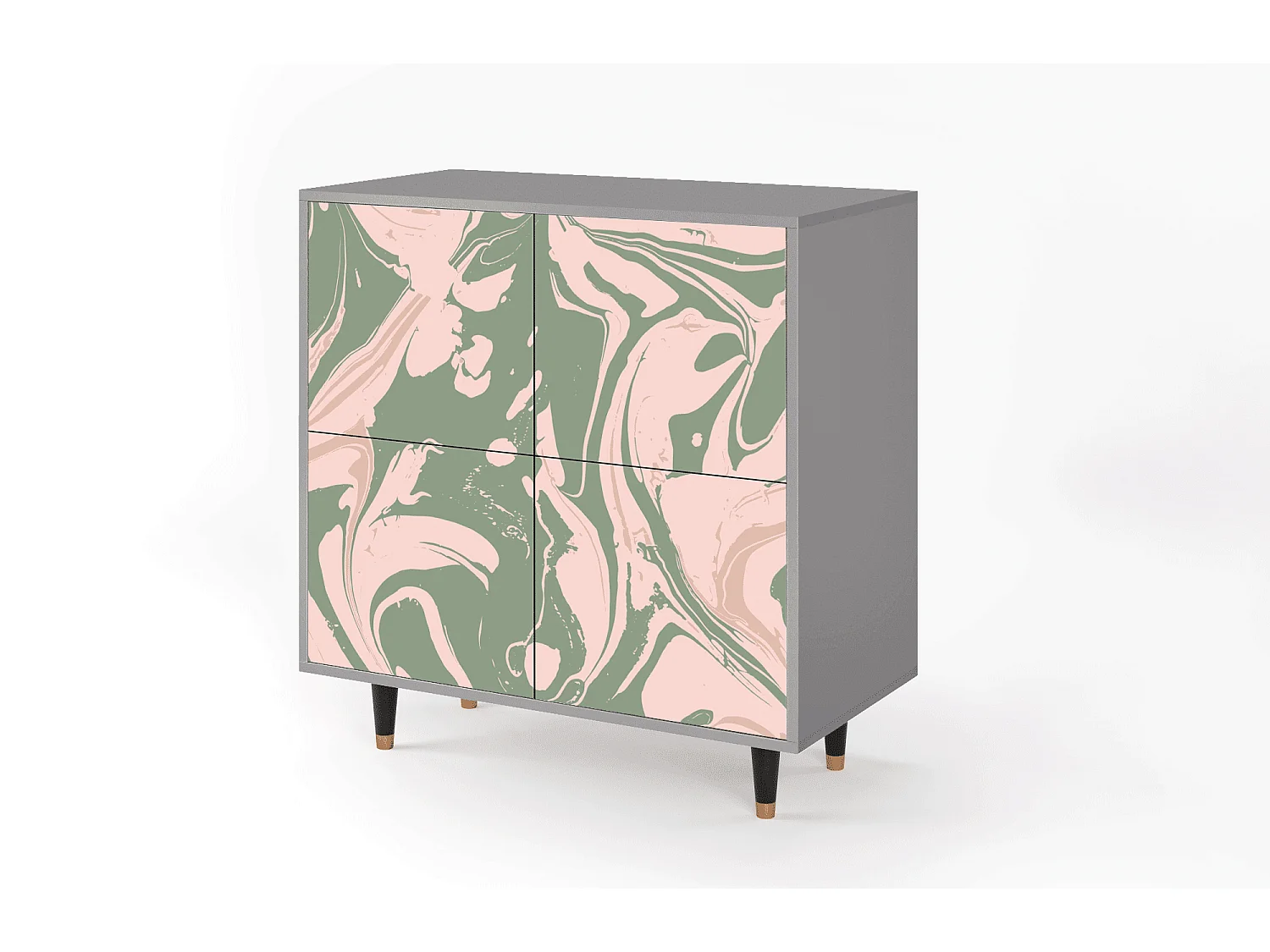 Buffet - 94x96x48 cm - BS3 - Aquarelle, Gris