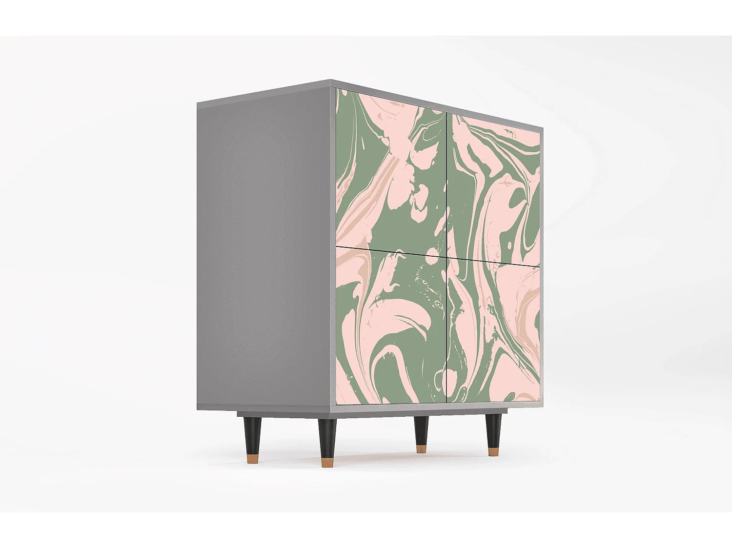 Buffet - 94x96x48 cm - BS3 - Aquarelle, Gris