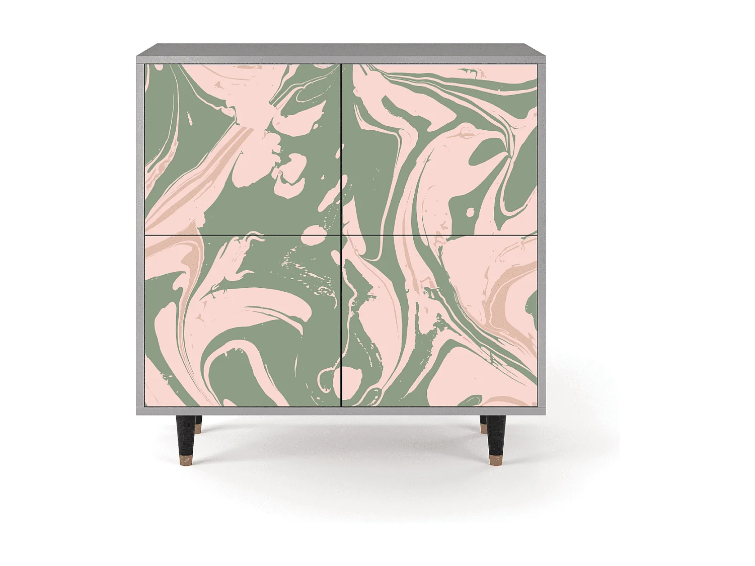 Buffet - 94x96x48 cm - BS3 - Aquarelle, Gris