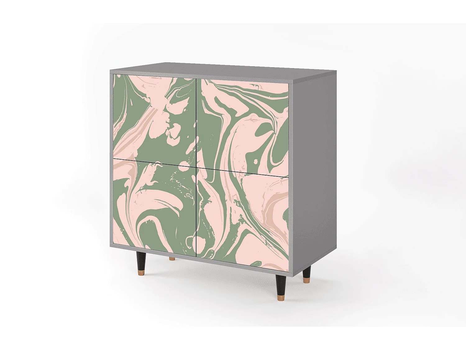 Buffet - 94x96x48 cm - BS3 - Aquarelle, Gris