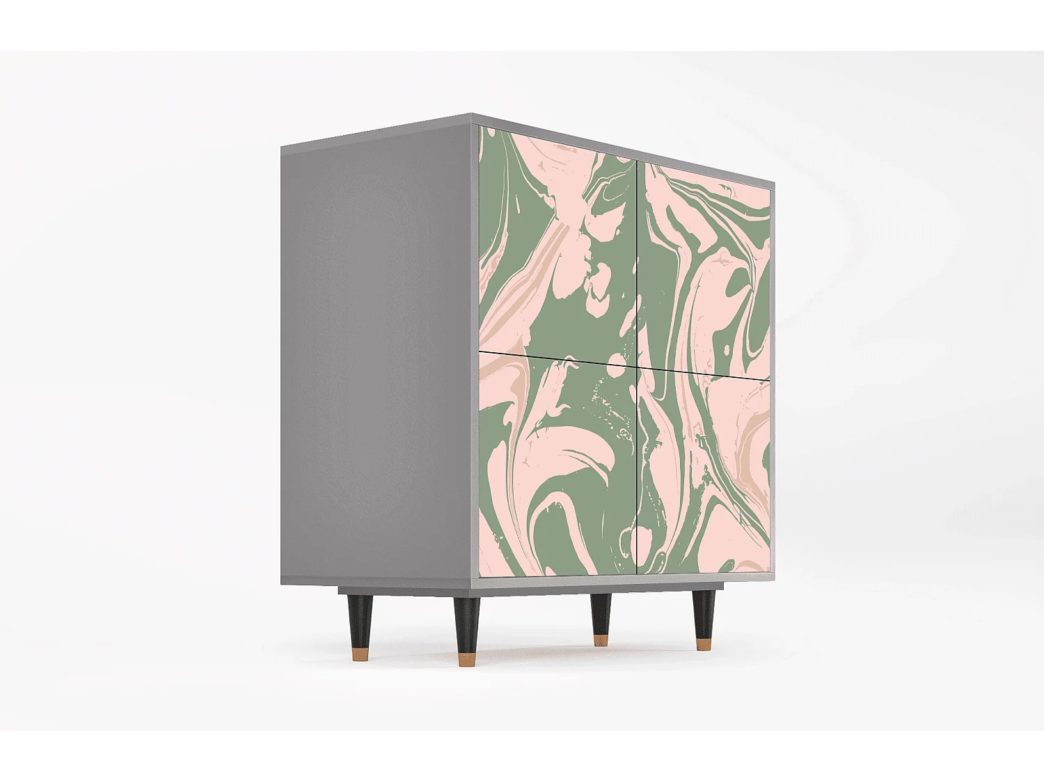 Buffet - 94x96x48 cm - BS3 - Aquarelle, Gris