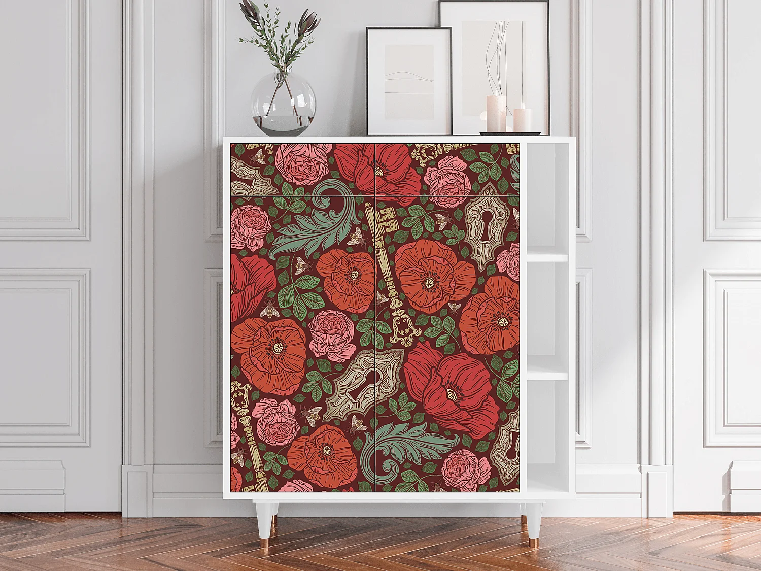 Buffet - 96х110х41 cm - BS6 - Poppy Garden, Blanc