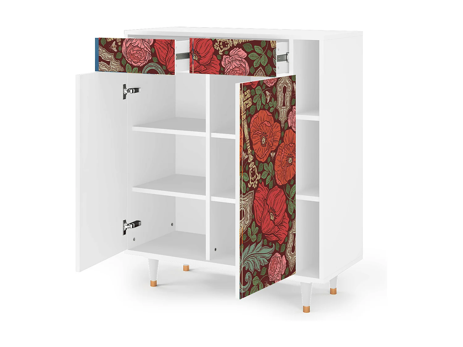 Buffet - 96х110х41 cm - BS6 - Poppy Garden, Blanc
