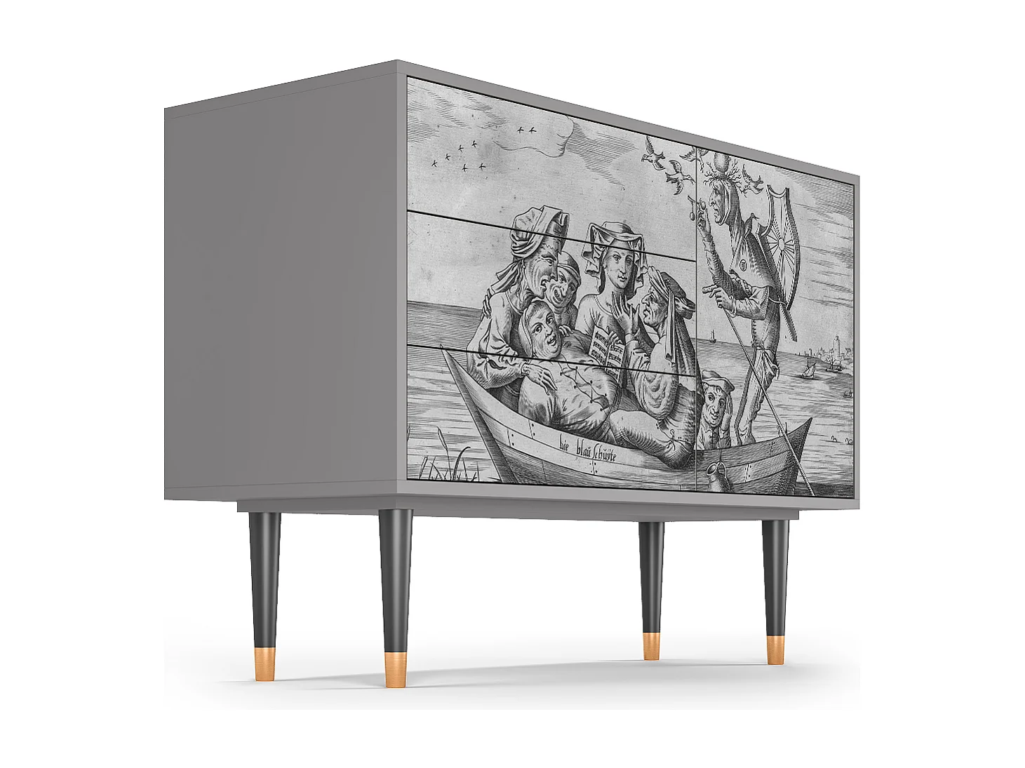 Credenza - 115х84х41 cm - S3 - Blau Schuyte, Grigio