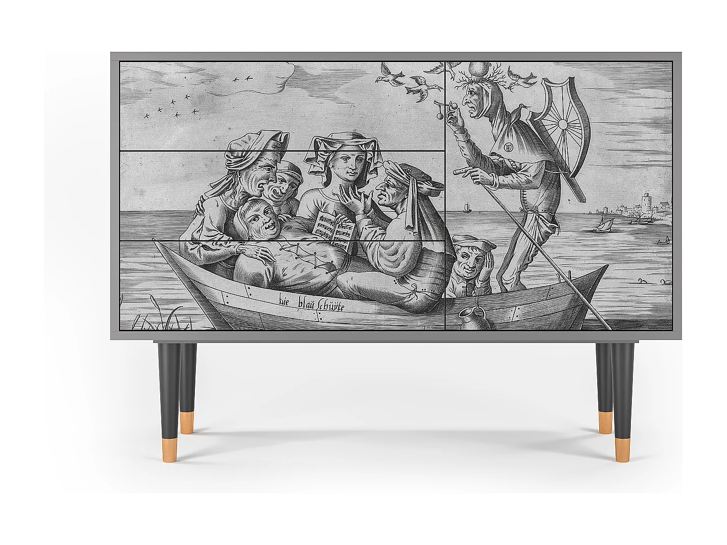 Sideboard - 115х84х41 cm - S3 - Blau Schuyte, Grau