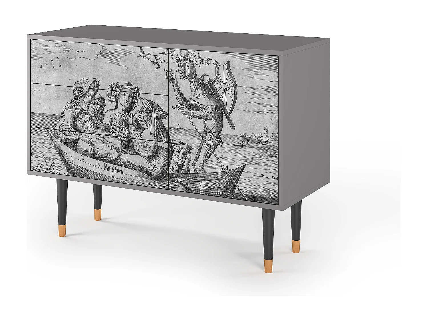 Sideboard - 115х84х41 cm - S3 - Blau Schuyte, Grau