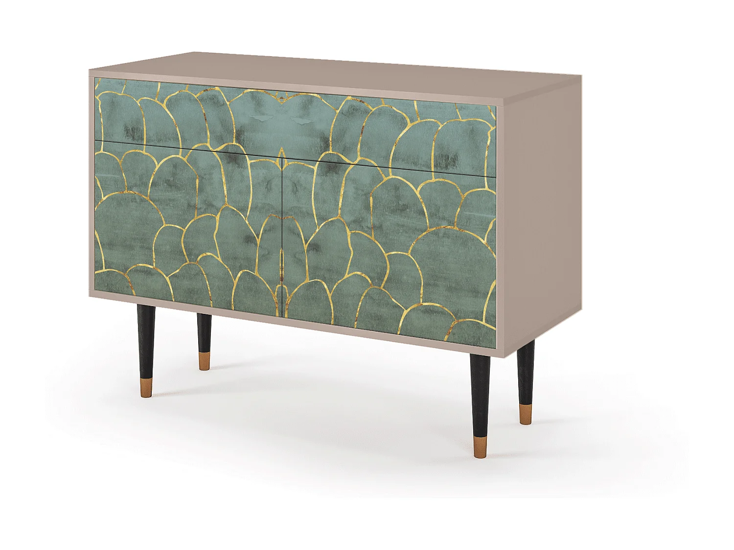 Sideboard - 115x85x48 cm - BS4 - Magnificent Water Lily, Latte