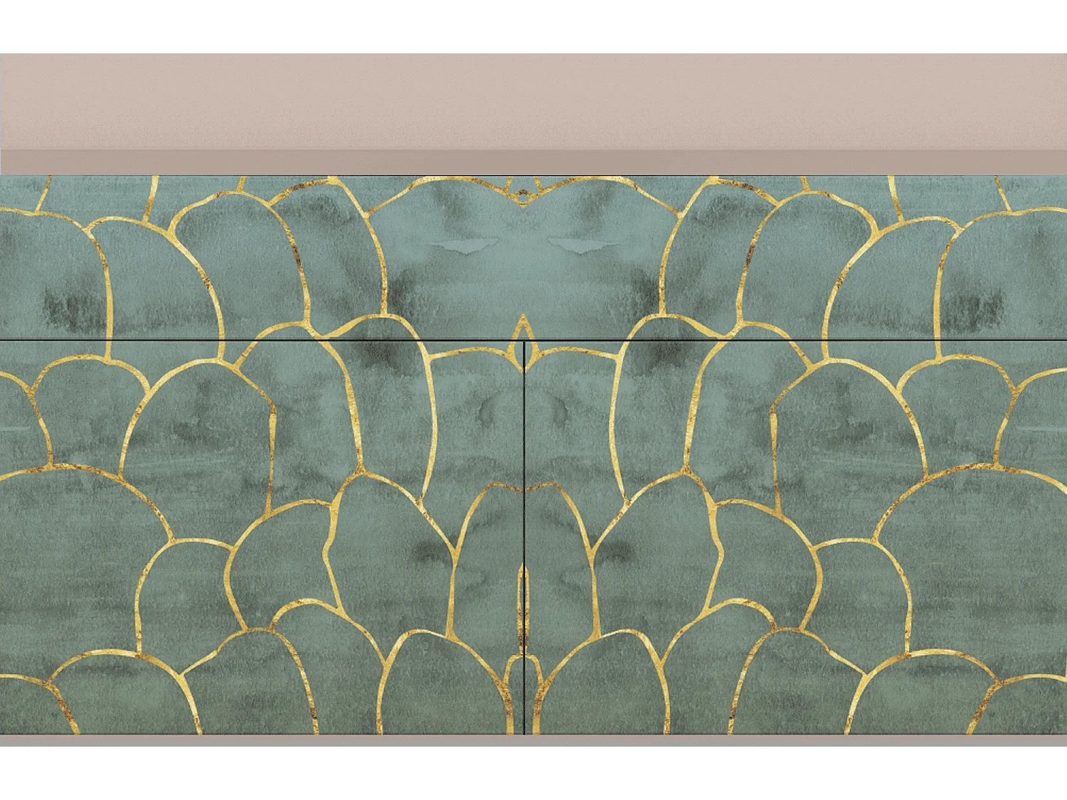 Sideboard - 115x85x48 cm - BS4 - Magnificent Water Lily, Latte