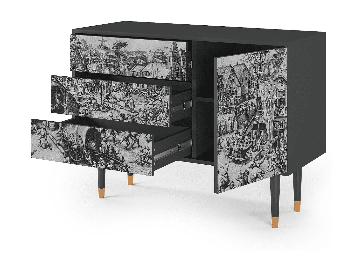 Credenza - 115х84х41 cm - S3 - The Festival of Saint, Antracite