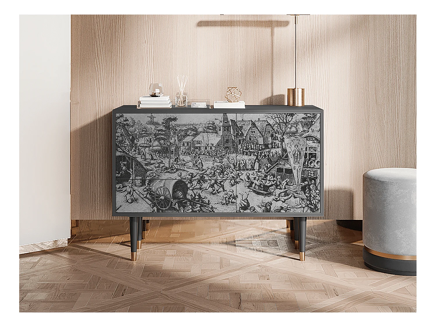 Buffet - 115х84х41 cm - S3 - The Festival of Saint, Anthracite