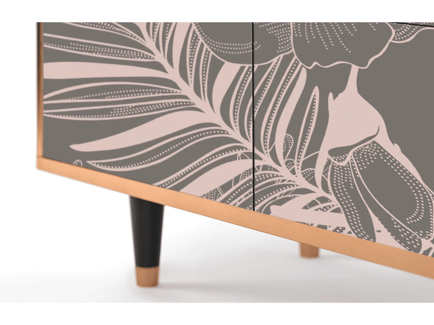 Buffet - 94x96x48 cm - BS3 - Issabelline Flower, Noyer