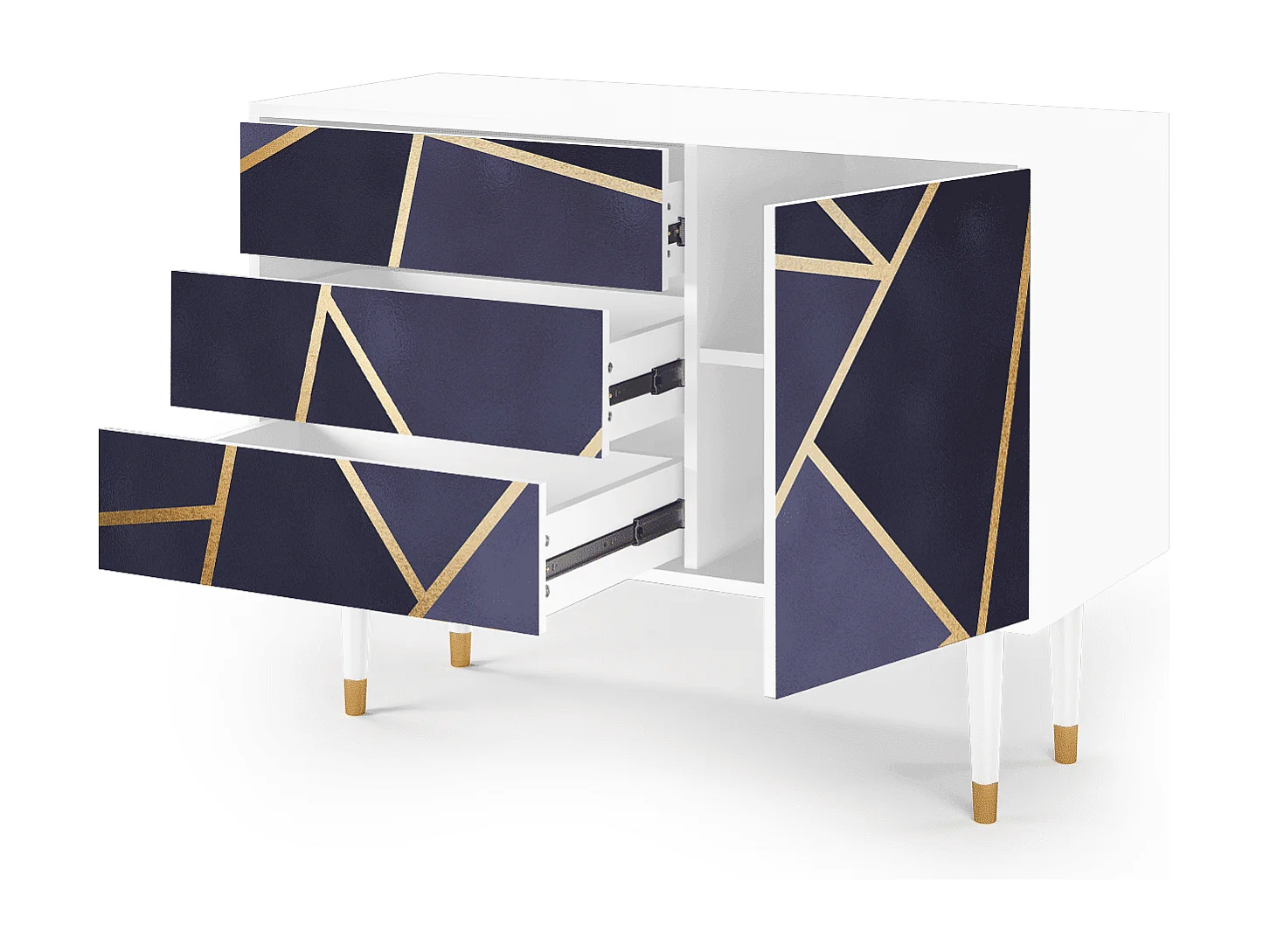 Credenza - 115х84х41 cm - S3 - The Amethyst, Bianco
