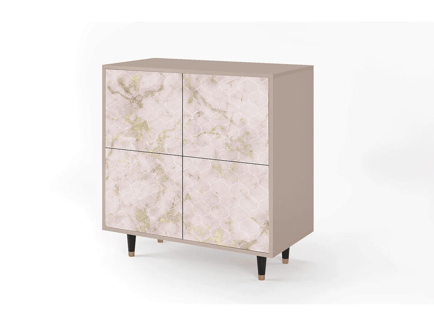 Buffet - 94x96x48 cm - BS3 - Dirty Roses, Latte