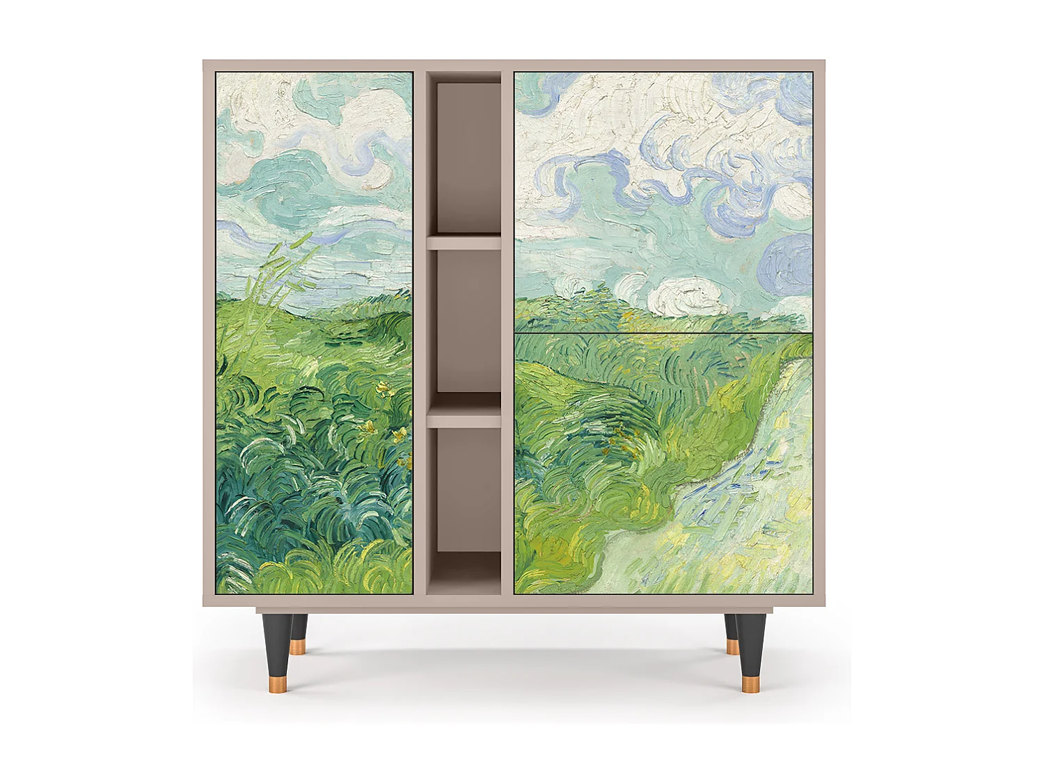 Buffet - 94х96х41 cm - BS5 - Green Wheat Fields, Latte